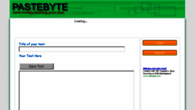 What Pastebyte.com website looked like in 2017 (7 years ago)