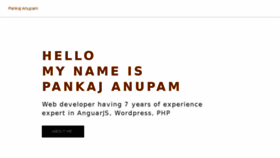 What Pankajanupam.com website looked like in 2017 (7 years ago)