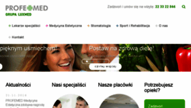 What Profemed.pl website looked like in 2017 (7 years ago)