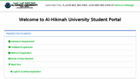 What Portal.alhikmah.edu.ng website looked like in 2017 (7 years ago)
