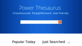 What Powerthesaurus.org website looked like in 2017 (7 years ago)
