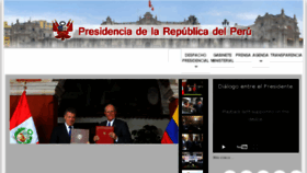 What Presidencia.gob.pe website looked like in 2017 (7 years ago)