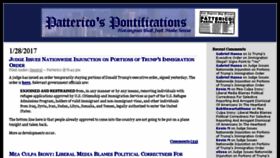 What Patterico.com website looked like in 2017 (8 years ago)