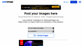 What Postimg.io website looked like in 2017 (9 years ago)