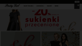 What Prettygirl.pl website looked like in 2017 (7 years ago)