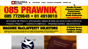 What Poloniairlandia.pl website looked like in 2017 (7 years ago)