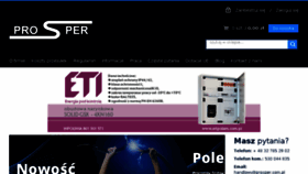 What Prospersklep.pl website looked like in 2017 (7 years ago)
