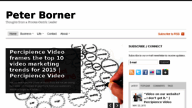 What Peterborner.com website looked like in 2017 (7 years ago)