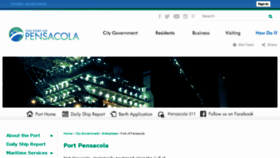 What Portofpensacola.com website looked like in 2017 (7 years ago)