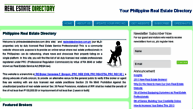 What Philrealestatedirectory.com website looked like in 2017 (7 years ago)