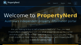 What Propertynerd.com.au website looked like in 2017 (7 years ago)