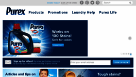 What Purex.com website looked like in 2017 (7 years ago)