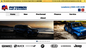 What Pattersonauto.com website looked like in 2017 (7 years ago)