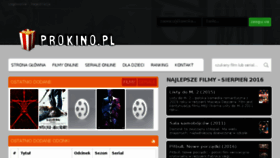 What Prokino.pl website looked like in 2017 (7 years ago)