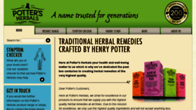 What Pottersherbals.co.uk website looked like in 2017 (7 years ago)