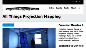 What Projection-mapping.org website looked like in 2017 (7 years ago)