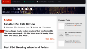 What Perfectsimracer.com website looked like in 2017 (7 years ago)