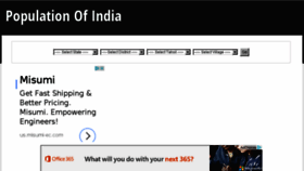 What Populationofindia.co.in website looked like in 2017 (7 years ago)