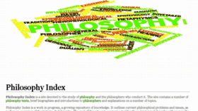 What Philosophy-index.com website looked like in 2017 (7 years ago)