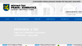 What Praha-kunratice.cz website looked like in 2017 (7 years ago)