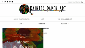 What Paintedpaperart.com website looked like in 2017 (7 years ago)