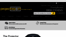 What Projectorpoint.co.uk website looked like in 2017 (7 years ago)