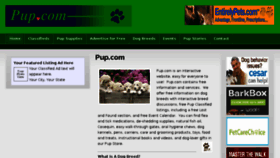 What Pup.com website looked like in 2017 (7 years ago)