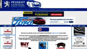 What Peugeotcentral.co.uk website looked like in 2017 (7 years ago)
