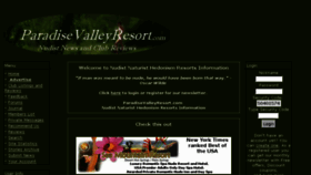 What Paradisevalleyresort.com website looked like in 2017 (7 years ago)