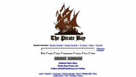 What Pirateproxy.cat website looked like in 2017 (7 years ago)