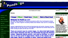What Ponds2go.com website looked like in 2017 (7 years ago)