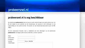 What Probeersnel.nl website looked like in 2017 (7 years ago)