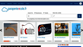 What Parapenteecole.fr website looked like in 2017 (7 years ago)