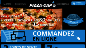 What Pizzacap.fr website looked like in 2017 (7 years ago)
