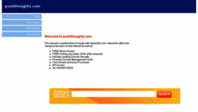 What Poshthoughts.com website looked like in 2017 (7 years ago)