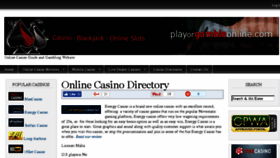 What Playorgambleonline.com website looked like in 2017 (7 years ago)