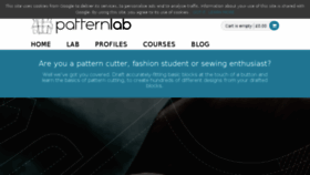 What Patternlab.london website looked like in 2017 (7 years ago)