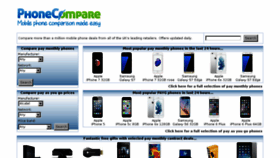What Phonecompare.co.uk website looked like in 2017 (7 years ago)