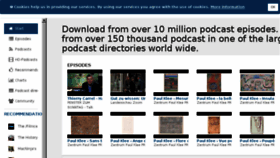 What Podcastdirectory.com website looked like in 2017 (7 years ago)