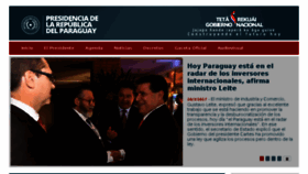 What Presidencia.gov.py website looked like in 2017 (7 years ago)
