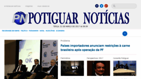 What Potiguarnoticias.com.br website looked like in 2017 (7 years ago)