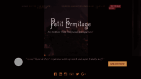 What Petitermitage.com website looked like in 2017 (7 years ago)