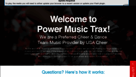 What Powermusictrax.com website looked like in 2017 (7 years ago)