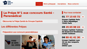 What Prepa-concours-sante.com website looked like in 2017 (7 years ago)