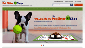 What Petsittershop.com website looked like in 2017 (7 years ago)
