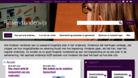What Passendonderwijs.nl website looked like in 2017 (7 years ago)