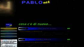 What Pablonet.it website looked like in 2017 (7 years ago)