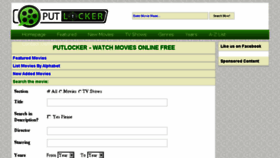 What Putlockers.cc website looked like in 2017 (7 years ago)