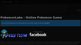 What Pokemonlake.com website looked like in 2017 (7 years ago)