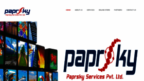 What Paprskyservices.com website looked like in 2017 (7 years ago)